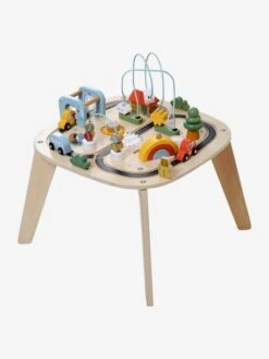 Table D'activités Circuit De Voitures En Bois FSC® Beige - Vertbaudet -Produits Pour Bébé table dactivites circuit de voitures en bois fsc 2