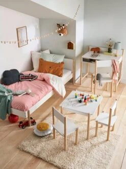 Table De Jeu LIGNE WOODY Blanc - Bois - Vertbaudet -Produits Pour Bébé table de jeu ligne woody 2