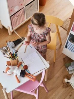 Table De Jeu LIGNE WOODY Blanc - Bois - Vertbaudet -Produits Pour Bébé table de jeu ligne woody 3