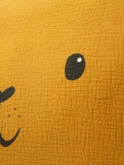 Taie D'oreille Bébé En Gaze De Coton Tigre HANOÏ Jaune Moyen Uni Avec Decor - Vertbaudet -Produits Pour Bébé taie doreille bebe en gaze de coton tigre hanoi 2