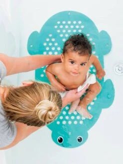 Tapis De Bain Et Rangement 2 En 1 INFANTINO Bleu - Infantino