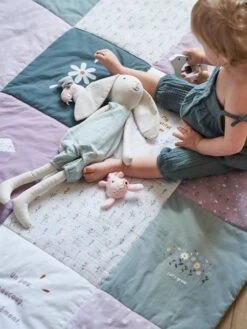 Tapis De Sol Patchwork DOUCE PROVENCE Parme / Multicolore - Vertbaudet -Produits Pour Bébé tapis de sol patchwork douce provence 2