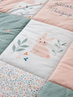 Tapis De Sol Patchwork FORET ENCHANTEE Rose / Multicolore - Vertbaudet -Produits Pour Bébé tapis de sol patchwork foret enchantee 2