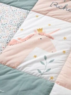 Tapis De Sol Patchwork FORET ENCHANTEE Rose / Multicolore - Vertbaudet -Produits Pour Bébé tapis de sol patchwork foret enchantee 4