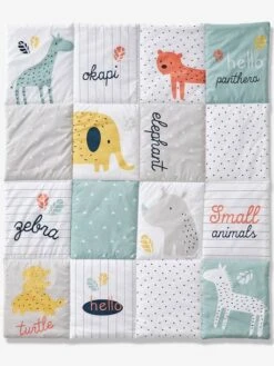 Tapis De Sol Patchwork Jungle Baby Multicolore - Vertbaudet