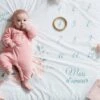 Tapis Photo Bébé EAU DE ROSE écru / Rose - Vertbaudet -Produits Pour Bébé tapis photo bebe eau de rose