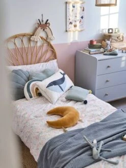 Tête De Lit Rotin Enfant Fleur Naturel - Vertbaudet -Produits Pour Bébé tete de lit rotin enfant fleur 3