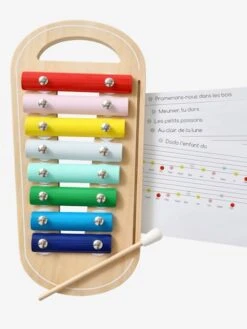 Xylophone Avec Partitions En Bois FSC® Multicolore - Vertbaudet -Produits Pour Bébé xylophone avec partitions en bois fsc 2